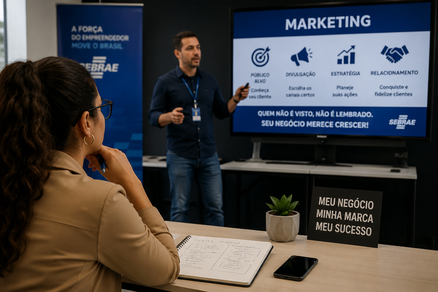 Sebrae e prefeitura promovem oficina gratuita de marketing para empresários em Vera