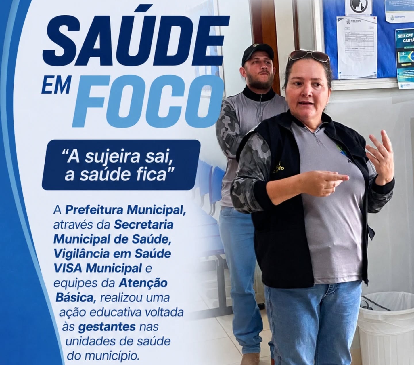 Saúde em Foco orienta gestantes sobre alimentação segura e prevenção de doenças em Feliz Natal