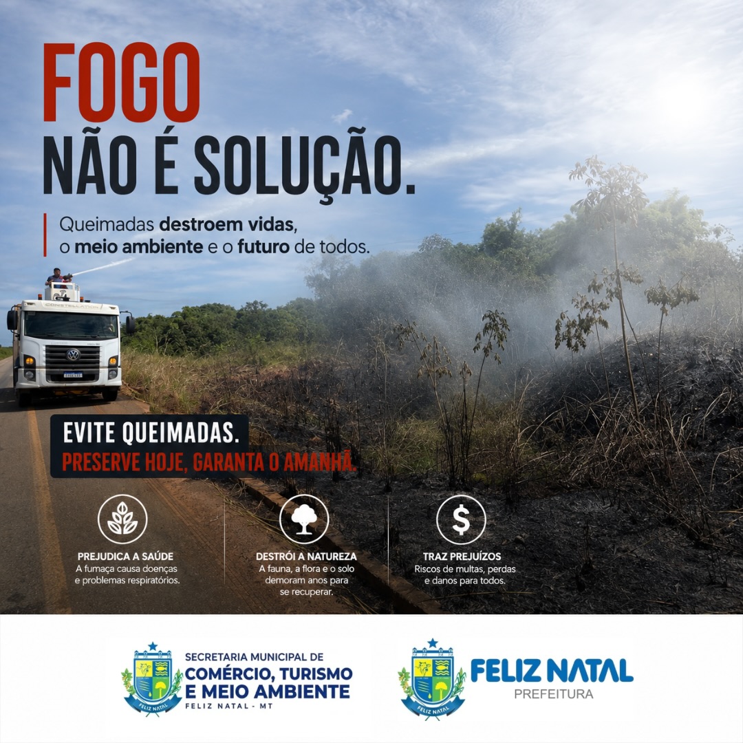 Prevenção às queimadas ganha reforço com campanha de conscientização ambiental em Feliz Natal; Vídeo