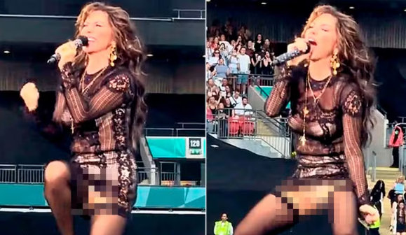 Fãs ficam escandalizados com look revelador e dancinha ‘cringe’ da cantora Shania Twain durante apresentação: ‘Trágico’