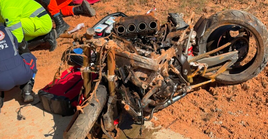 Vídeo: Condutor de motocicleta esportiva morre na BR-163 entre Sorriso e Sinop