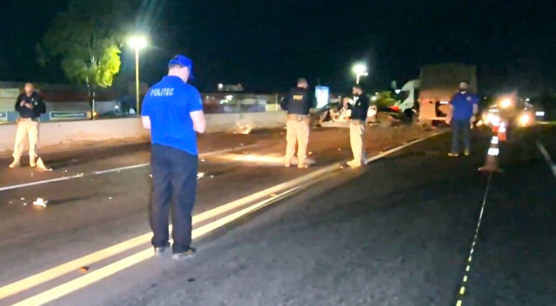 Perito aponta invasão de pista por carreta em acidente com um morto em viaduto de Sinop; vídeo