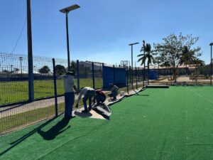 Prefeitura conclui reforma do parquinho infantil do Complexo Esportivo em Vera; Vídeo