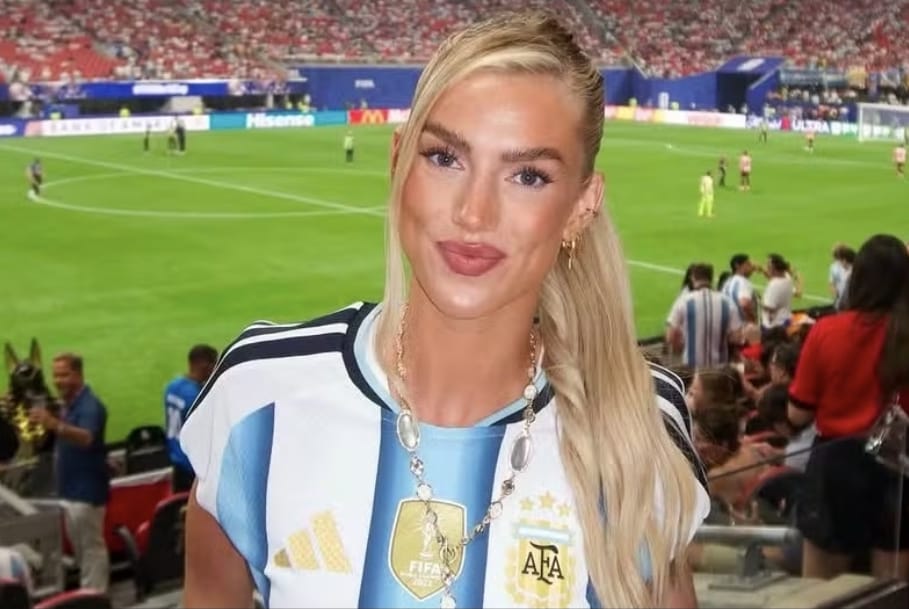 WAG da Argentina é inglesa e declarou torcida por seleção do namorado; entenda