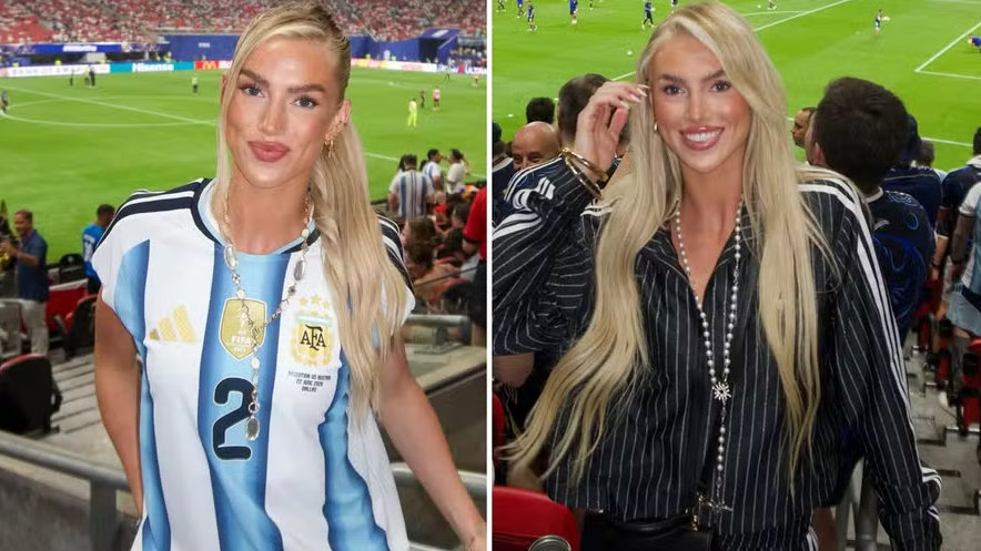 Namorada de zagueiro da Argentina abandona ‘manto’ e fica em cima do muro após críticas por virar casaca; entenda