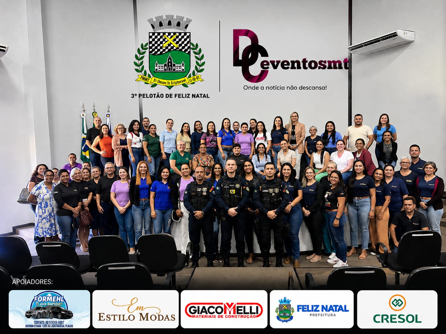 Profissionais da educação de Feliz Natal participam de palestra sobre prevenção e enfrentamento ao agressor ativo