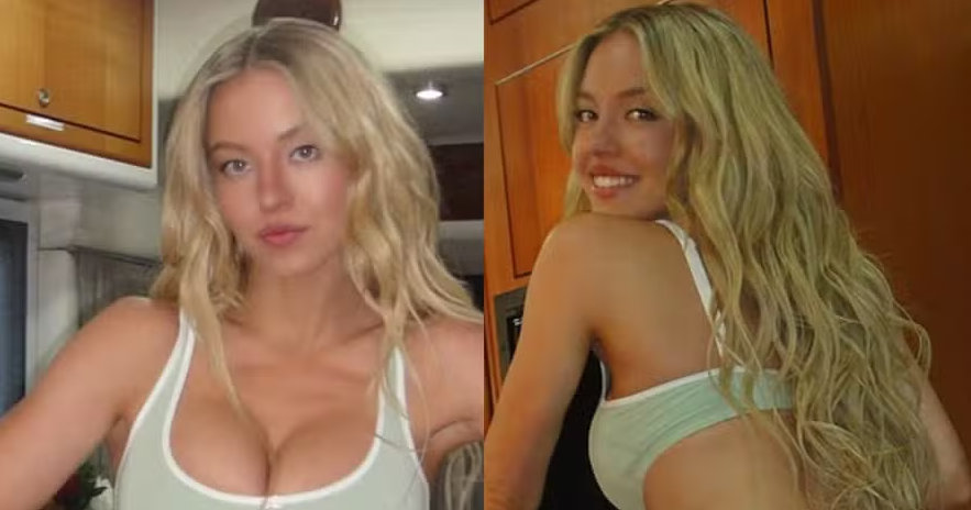 Sydney Sweeney volta a ‘quebrar a internet’ em novos registros de sutiã após ser esnobada pelo Emmy