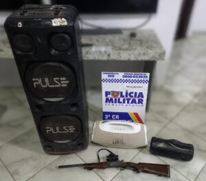 Som alto termina em apreensão de arma e prisão na zona rural de Vera
