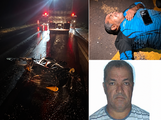 Homem morre após bater moto atrás de carreta na BR-163 em Vera