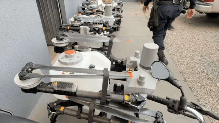 PM recupera mais de R$ 1 milhão em drones agrícolas furtados de empresa em Sorriso; Vídeo