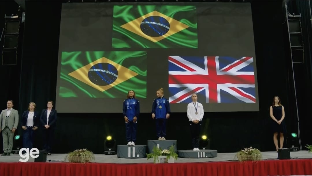 Flávia Saraiva e Rebeca Andrade têm dobradinha na trave e Nory leva o ouro na barra fixa na Copa do Mundo