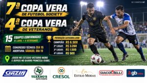 7ª Copa Vera de Futebol Society e 4ª Copa Vera de Veteranos definem premiação e começa dia 19
