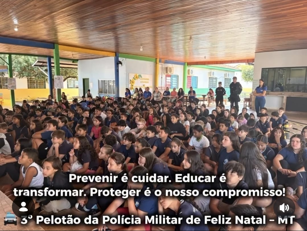 Polícia Militar promove palestras educativas e reforça prevenção em Feliz Natal